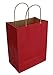 GSSUSA Gift Bags Medium 8x4.75x10.5 Red Paper Bags with Handles Bulk 100 Pack, Kraft Paper Bags for Shopping, Retail, Business, Boutique, Grocery, Merchandise, Restaurant To Go Take Out Bags