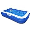 Inflatable Pool, MADAXY Swimming Pool for Kids and Adults, 120″ X 72″ X 22″ Oversized Thickened Family Inflatable Pool for Kids, Toddlers, Adults, Outdoor, Garden, Backyard, Summer Water Party
