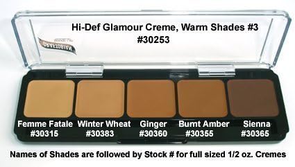 Graftobian HD Glamour Creme Palette, Warm #3 by Graftobian