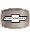 Western Express Men's Chevrolet Belt Buckle Silver One Size