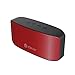 iClever BoostSound Portable Bluetooth Speakers with Microphone, Rich Bass, 3.5mm Aux Port, Dual Drivers and 10 Hours Playtime, Red