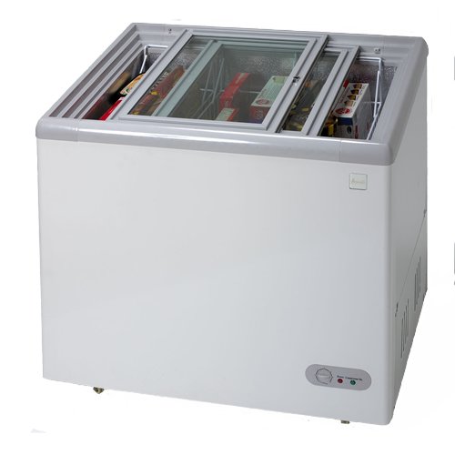 Commercial Glass Top Display Chest Freezer in White Buy Online in UAE