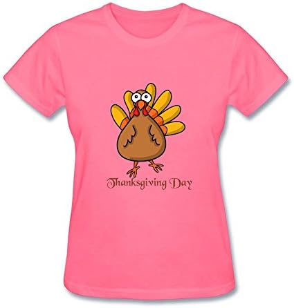 BROER Womens Thanksgiving Day Casual Tee Shirts XXL Pink