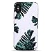iPhone X Case/iPhone XS Case,GOLINK Floral Series Slim-Fit Ultra-Thin Anti-Scratch Shock Proof Dust Proof Anti-Finger Print TPU Gel Case for iPhone X/iPhone XS - Green Leaf