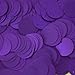 20mm Round Sequin Paillettes ~ DEEP Purple Matte Silk Frost ~ Loose Sequins for Embroidery, Bridal,