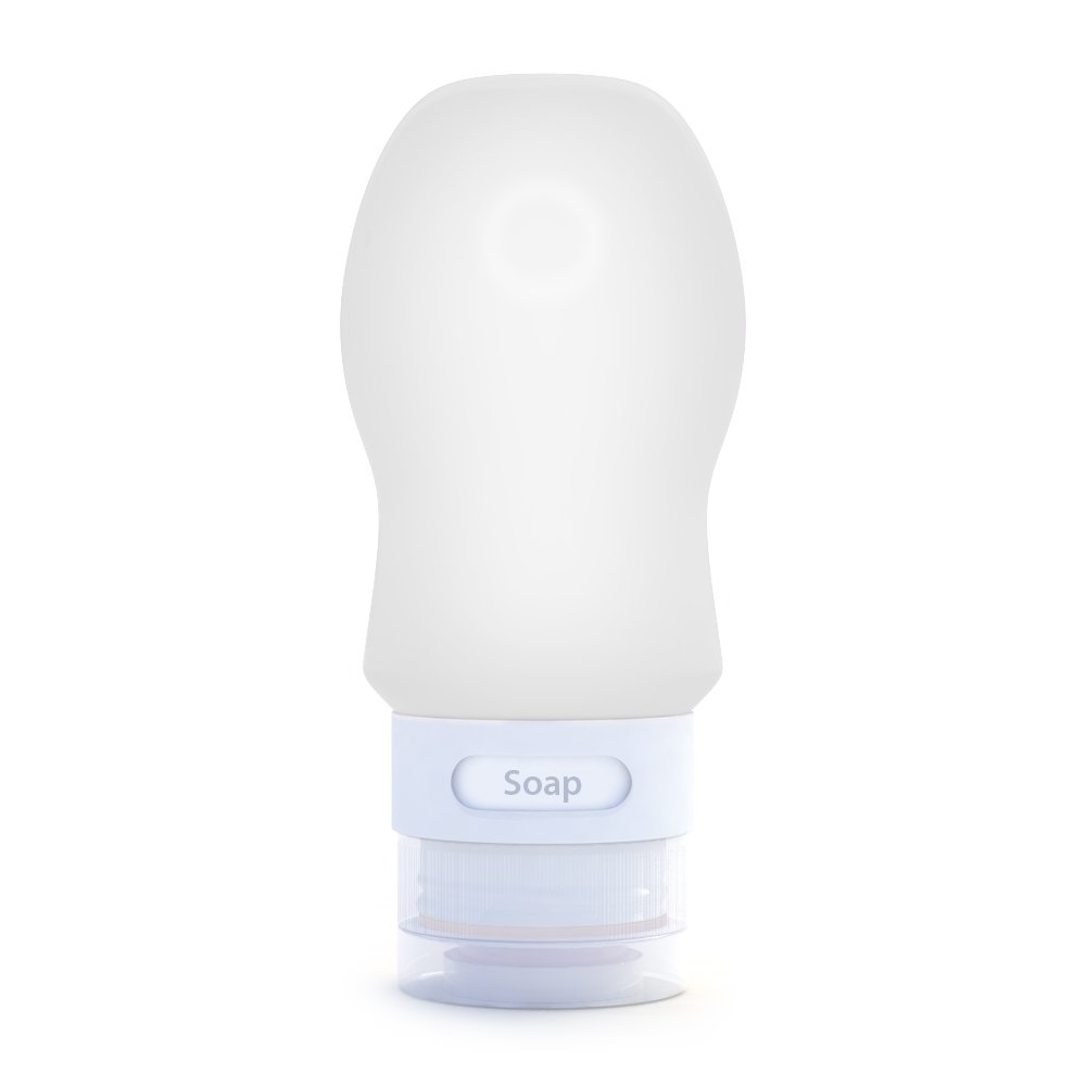 Dot&Dot Travel Bottles White 1.25 oz Leak Proof Travel Containers for Travel Size