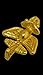 Pre-Columbian Golden Jet-10 Pin with Military Clutch