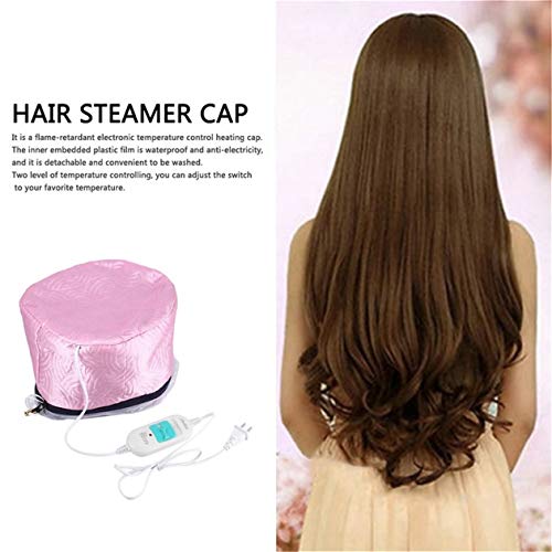 220V Electric Hair Thermal Treatment Beauty Steamer SPA Nourishing Hair Care Cap Waterproof Anti-Electricity Control Heating