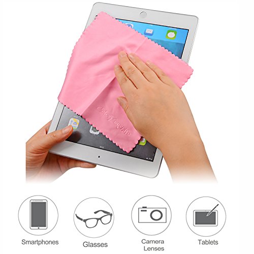 image for ColorYourLife 10-Pack Microfiber Cleaning Cloths for Smart phones, Lap