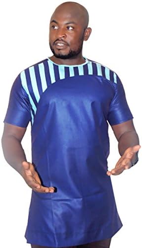 Pafric Designs African Wear Top for Men - Best Traditional Print Clothes For All Occasion - Made From High Quality Polished Cotton - Love It Or Your Money Back (Pafric 11)