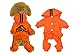 Scheppend Adidog Pet Clothes for Dog Cat Puppy Hoodies Coat Winter Sweatshirt Warm Sweater Dog Outfits, Orange Medium