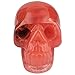 Rockcloud Healing Crystal Stone Human Reiki Skull Figurine Statue Sculptures Cherry Quartz 3