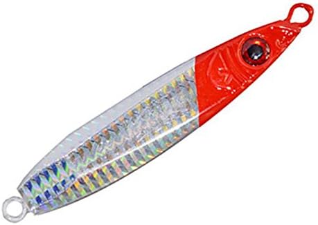 WWQY 2pcs/lot Afishlure Metal Jigging Plate Lead Jig 60g Lead Fishing Lure Sea Fishing Saltwater Fishing , red head