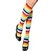 Angelina Unisex Adult Womens Mens Rainbow Pride Striped Knee High Socks (1-Pair), 2540_9-11