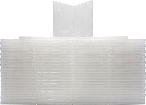 (100) 5-Disc Capacity Super Clear 14MM DVD Empty Replacement Cases with Wrap Around Sleeve #DV5R14CL