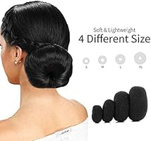 Teenitor Hair Bun Maker Set With 25pcs Black Hair Net 4pcs Hair
