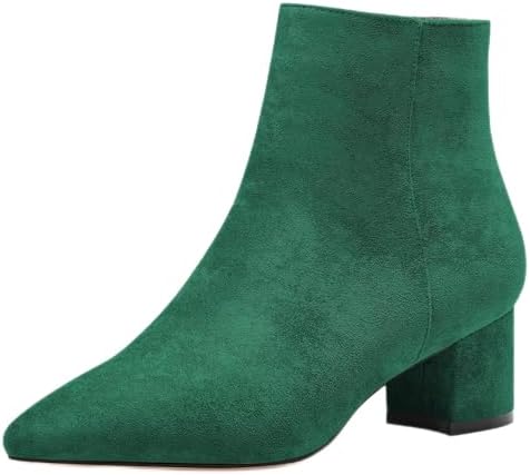 Amazon.com | Allegra K Women Round Toe Side Zipper Block Heel