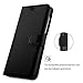 DOOGEE X20L case, KuGi ultra-thin MX style PU Cover + TPU Back Wallet stand Case For DOOGEE X20L smartphone (Black)