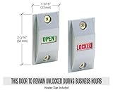 CRL Aluminum Finish Lock Indicator Set Slide Down =