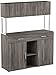 Monarch Specialties Dark Taupe Reclaimed-Look Office Storage Credenza, 48-Inch
