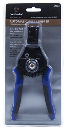 Southwire Tools & Equipment SA822 8-22 AWG SOL & 10-24 AWG STR Automatic Wire Stripper
