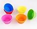Silicone Baking Cups Muffin Cupcake Liners Molds Set - 12 Pack Premium Reusable & Nonstick - Standard Size Baking Cups in 6 Colors