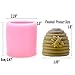 2 Pack Bee Candle Molds - Buytra Silicone Bee Mold for Homemade Candle, Mini Soap, Lotion Bar, Fondant, Chocolate, Candy, Cake Decorating, Polymer Fimo Clay Etc