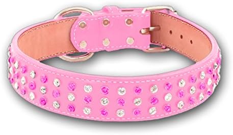 Auburn Leathercraft Maxwell &amp; Madison 3-ROW Collar 1-1/2" x 32" PINK
