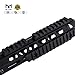 MGP CQB M-Lok Polymer Picatinny Rail Slots, 5-Slot 7-Slot 9-Slot 11-Slot 13-Slot Lightweight Rail Section Accessories with 10 T-Nuts, 10 Screws and 1 Pcs Wrench. -5 Pieces (Black)