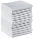 AMERICAN PILLOWCASE Polycotton Bulk Pack of 12 Standard Size Pillowcases, White, 200 Thread Count, 21