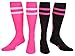 Mojo Breast Cancer Awareness Compression Socks 20-30mmHg, Black - Size: Large