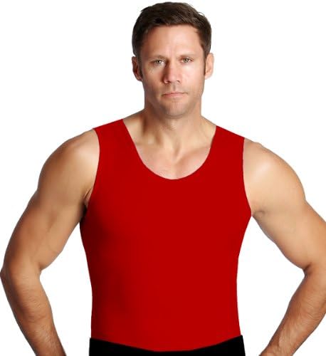 Is PRO Compression Muscle Tank T-shirt, Look Slimmer Now! Xl RED