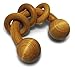 Wooden Baby Toy - Teether Rattle by Mary & Kate; Montessori Inspired Sensory Baby Teething Toy Made in USA with Maple Wood; Organic, Eco-Friendly, BPA-free, Non-Toxic. 100% Satisfaction Guaranteed