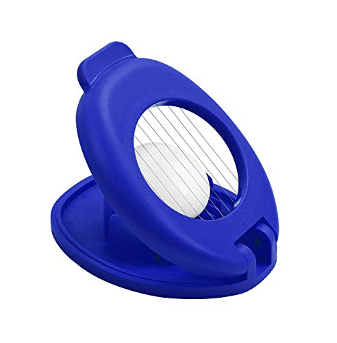 Egg Slicer with Stainless Steel Wire Blue