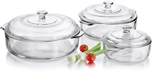 Value 6 Piece Glass Casserole Set