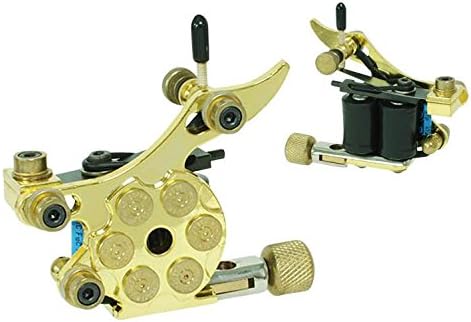 Afterlife Custom Irons Pistol Bullet Style Tattoo Shader Gun Machine - Gold