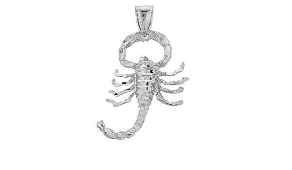 Men's 10k White Gold Stunning Scorpio 