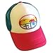 Sol Baby Cali Mountain Wave Hot Pink/Aqua Snapback Mesh Trucker Hat - Beach Baseball Cap for Infants, Toddlers & Youths