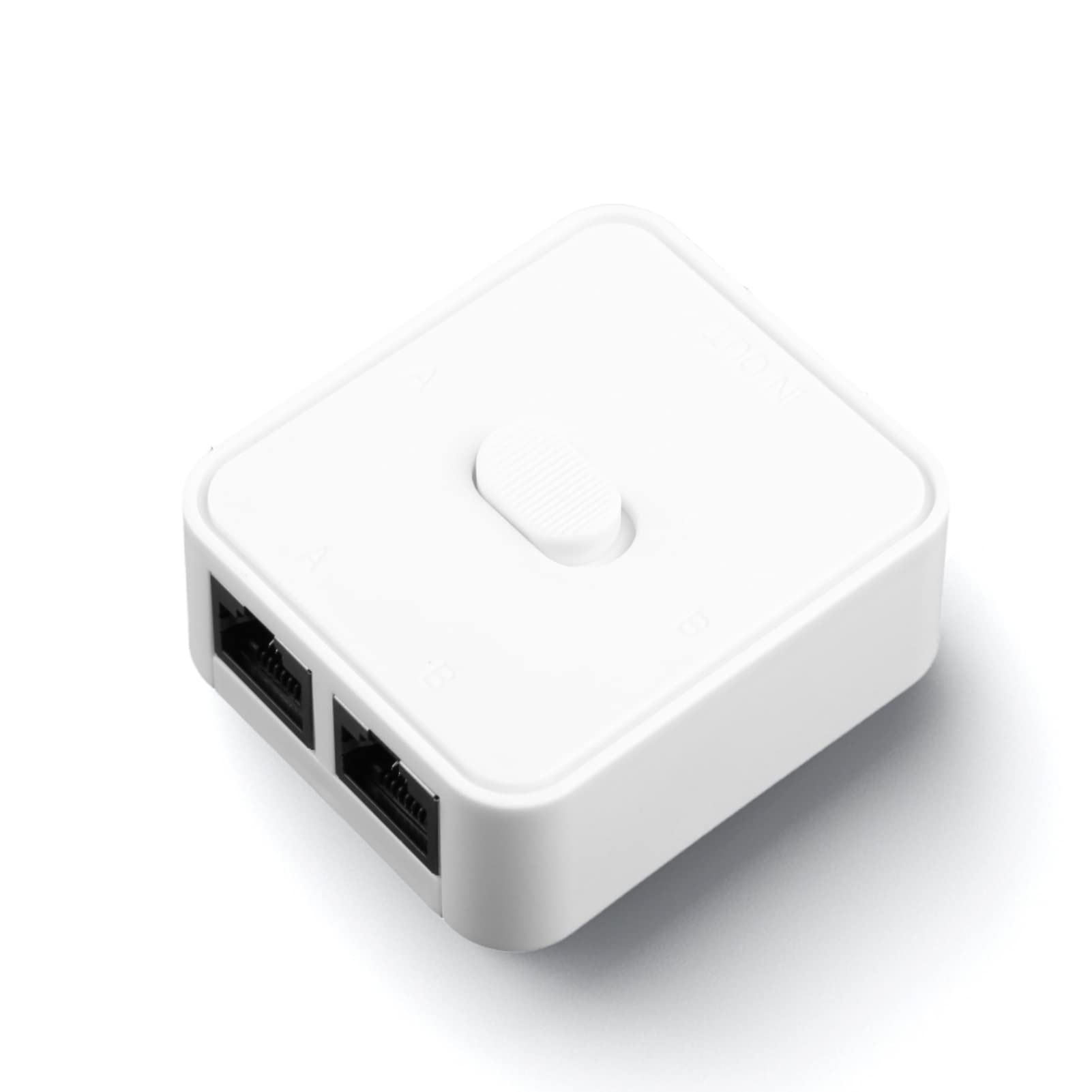 Yunseity Gigabit Network Switch, 2 Port 10/100/1000Mbps 2 In 1 Out 1 In 2 Out Home Network Hub RJ45 Network Splitter Adapter