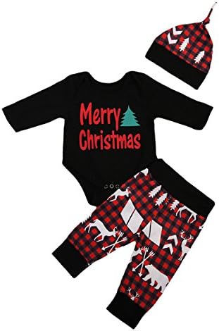 Gogoboi 3Pcs Cute Newborn Baby Girls Clothes Long Pants+Romper+Headband Outfits Set