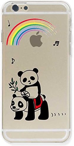 iPhone 6s Plus Polycarbonate Clear Hard Case, Pand Dad and Baby