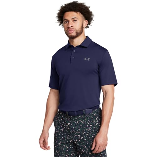 Under Armour Men’s Playoff Polo 3.0, (411) Midnight Navy / / Castlerock, 4X-Large