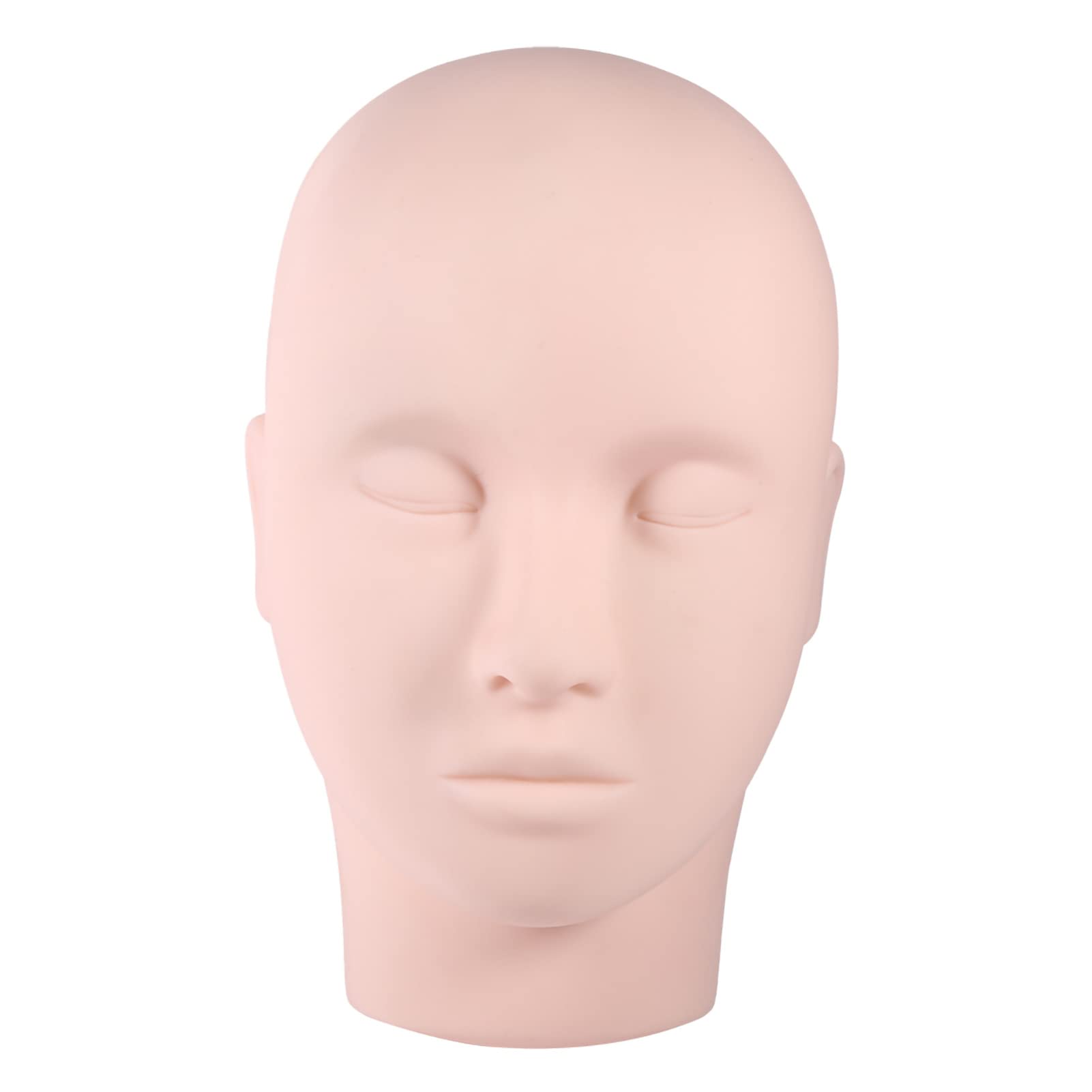 Mannequin Head Makeup Practice Face Training Face Upgraded Up Eyelash Extensions Practice Mannequin Training Model Extensis Silicone Face for Makeup Practice