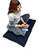 Web Linens Inc 2pc Set - Black/Gray Zabuton Zafu for Yoga and Meditation - Thick and Overfilled Seat Cushion - Exclusively by Blowout Bedding RN# 142035