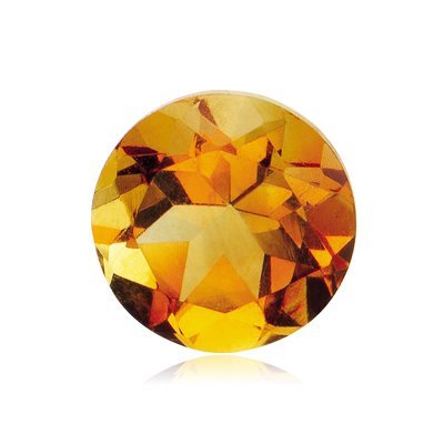 Mysticdrop 0.39-0.43 Cts of AAA 5 mm Round Loose Citrine (1 pc) Gemstone - Thumbnail 2