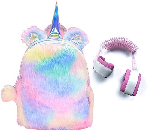 CCUT Plush Unicorn Backpack Velvet Soft Rainbow Backbag Toddler Kids Backpacks Cute Plush Little Girls Boys Animal Backpacks Gifts - 12 inch (Yellow - 1)