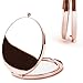 Imiao Round Compact Makeup Mirror Rose Gold Mirror Portable Hand Mirror Mini Pocket Mirror with 2 x 1x Magnification for Woman, Mother, Girls, Great Gift (Life Tree)