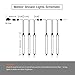Rimila LED Falling Rain Lights(Without Plug Included), Meteor Shower Rain Light(11.8 inch 8 Tube) Waterproof Snow Falling Drop Light for Garden Party Wedding Festival Tree etc (White)