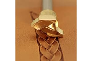 DandS ltd Leather Stamp Tool, Knitting style, Professional Steel Craft Tool for Leatherworking, Embossing, Carving & Stamping Leather Projects, Belts Wallets & DIY Projects Compatible with Mallet #250