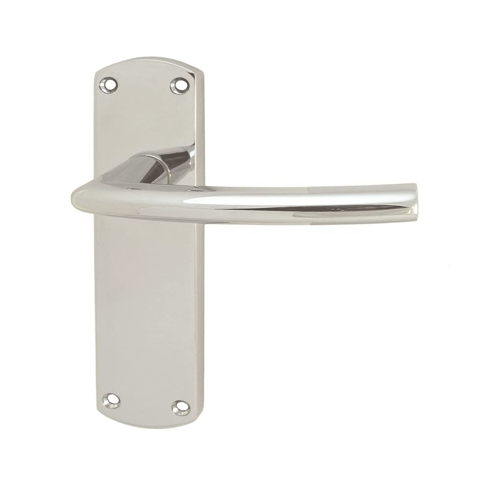 Serozzetta Esk Door Handles on Backplate - Latch - Polished Chrome